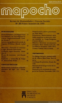 Mapocho : n° 33, primer semestre, 1993