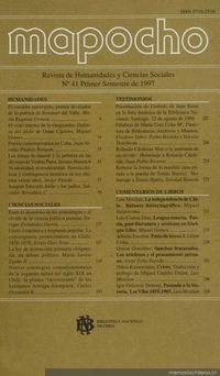 Mapocho : n° 41, primer semestre, 1997