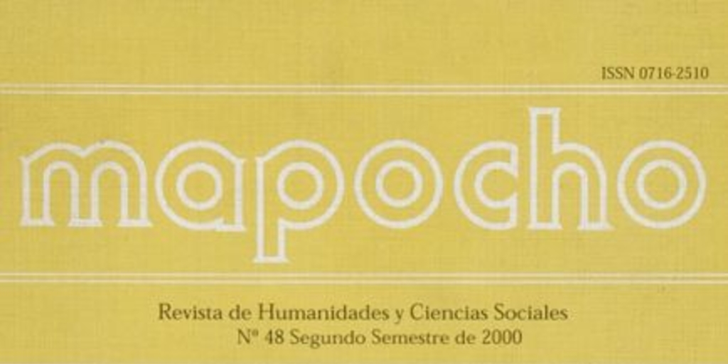 Mapocho : n° 48, segundo semestre, 2000