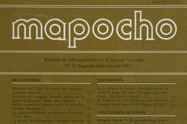 Mapocho : n° 50, segundo semestre, 2001
