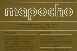 Mapocho : n° 50, segundo semestre, 2001