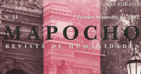 Mapocho : n° 51, primer semestre, 2002