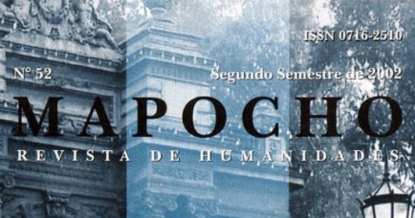 Mapocho : n° 52, segundo semestre, 2002