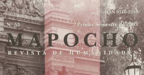 Mapocho : n° 53, primer semestre, 2003