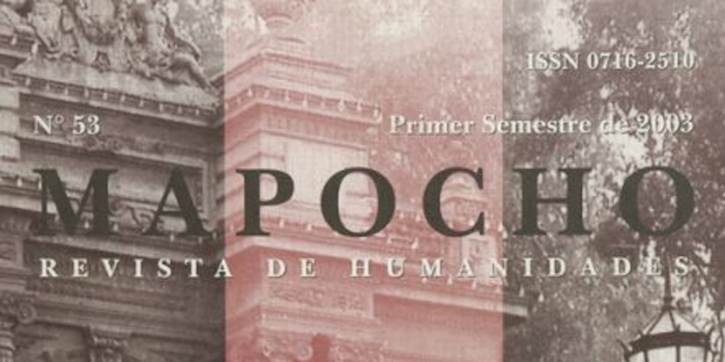 Mapocho : n° 53, primer semestre, 2003