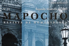 Mapocho : n° 54, segundo semestre, 2003