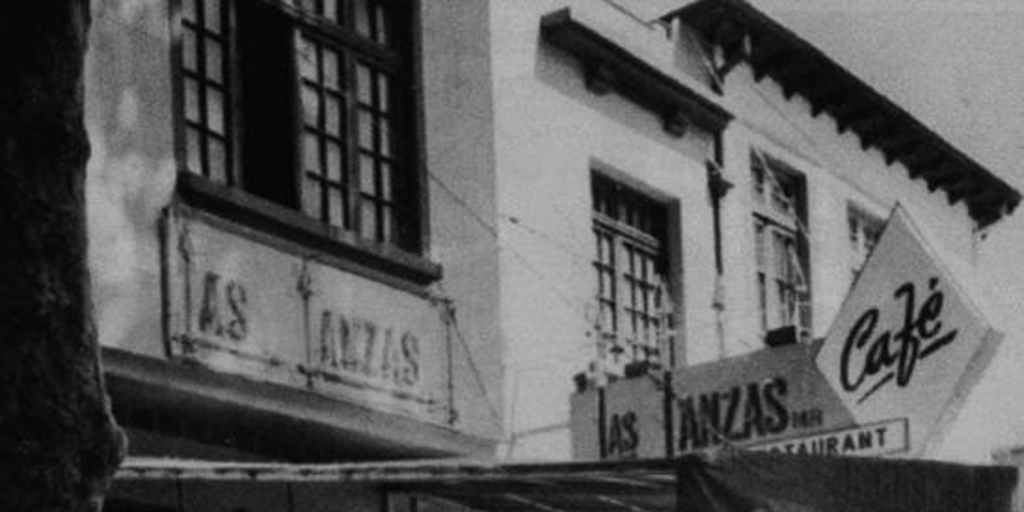 Café Las Lanzas, hacia 1980