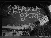 Café de Pérgola de la Plaza del Mulato Gil de Castro, 1990