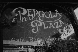 Café de Pérgola de la Plaza del Mulato Gil de Castro, 1990