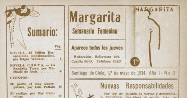 Margarita : n° 3, 17 de mayo, 1934