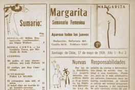 Margarita : n° 3, 17 de mayo, 1934