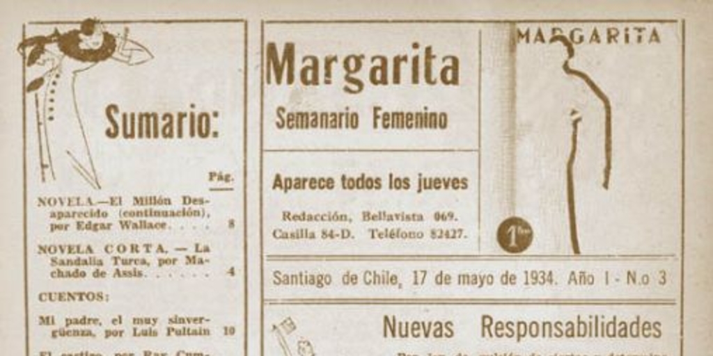 Margarita : n° 3, 17 de mayo, 1934