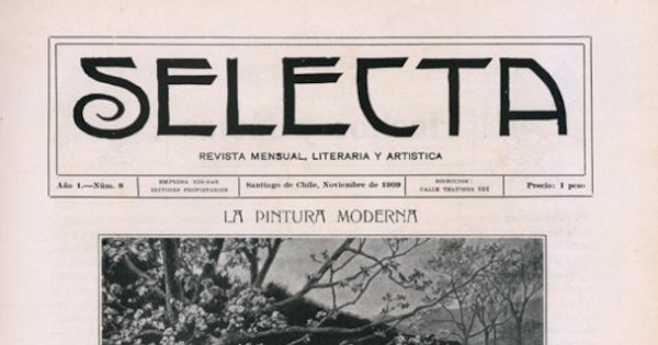 Selecta : año 1, n° 8, noviembre de 1909