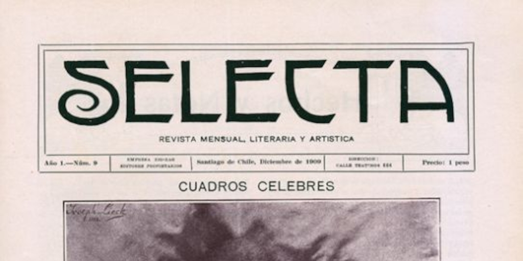 Selecta : año 1, n° 9, diciembre de 1909