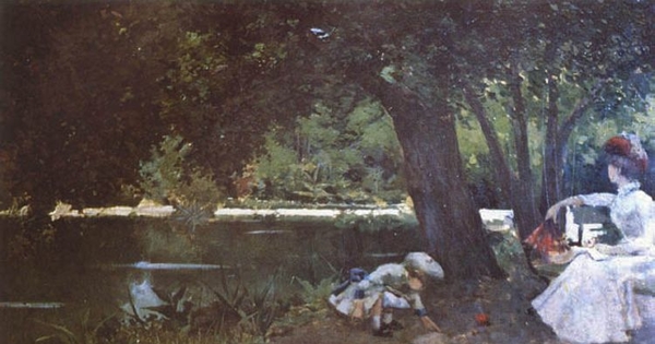 Laguna del Parque Cousiño, 1887