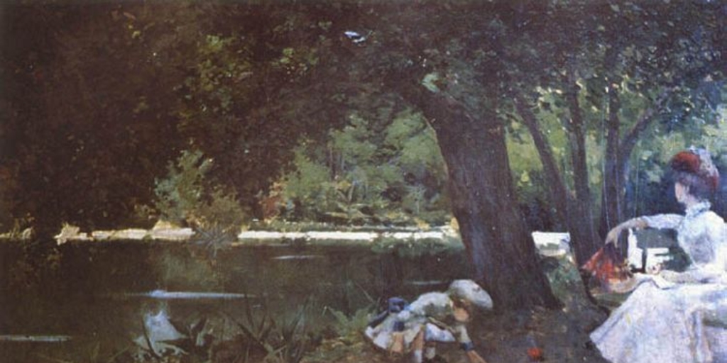 Laguna del Parque Cousiño, 1887