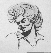 Ingrid Bergman, caricatura, 1929