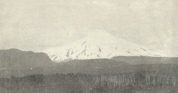 Bosques de la Provincia de Cautín y volcán Villarrica, fines del siglo XIX