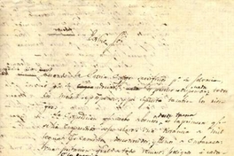 [Carta] 1818 Dic. 19, Sant[iag]o de Chile [a] Exmo. Sor. Capitán Gral. de los Extos. de Chile y los Andes Dn. José de San Martín