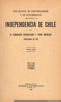 El semanario republicano y otros impresos publicados en 1813