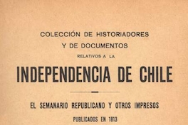 El semanario republicano y otros impresos publicados en 1813