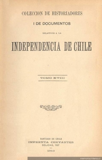 Discurso pronunciado por Don José Miguel Infante en la asamblea del 18 de septiembre de 1810