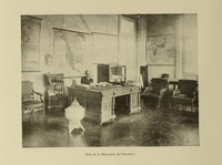 Sala de la Dirección del Instituto de Higiene, hacia 1910