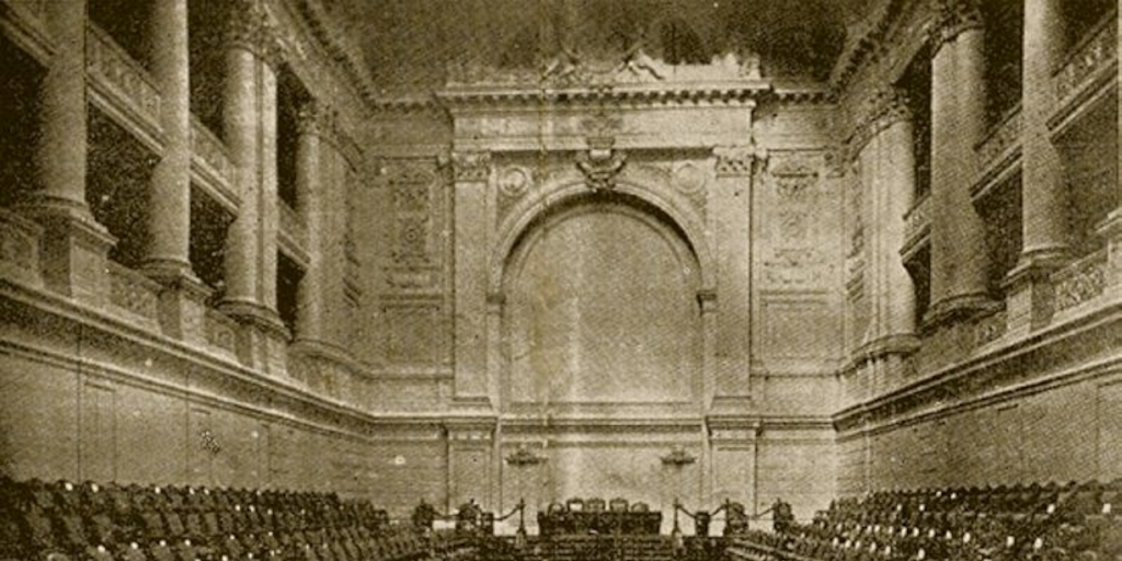 Sala de Sesiones del Congreso, hacia 1918