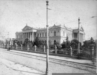 Congreso Nacional. Esquina Bandera y Catedral, 1920