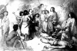 Últimos momentos de Pedro de Valdivia. Batalla de Tucapel