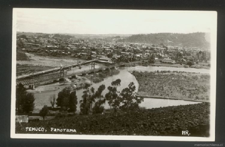 Panorámica de Temuco, ca. 1949