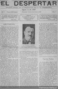 El Despertar : año 1, n°1-6, agosto de 1929-febrero de 1930