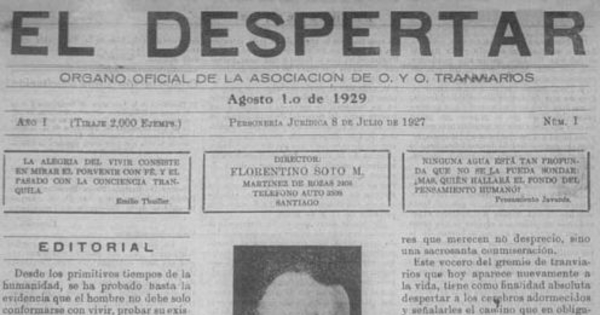 El Despertar : año 1, n°1-6, agosto de 1929-febrero de 1930