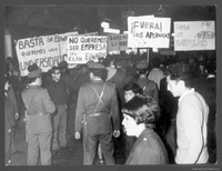 Marcha de los estudiantes de la Universidad Técnica Federico Santa María, ca. 1970