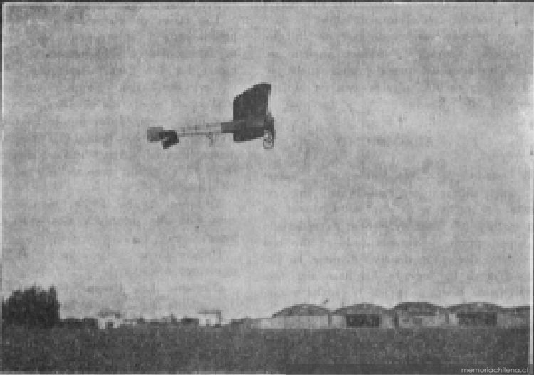 Blériot en pleno vuelo