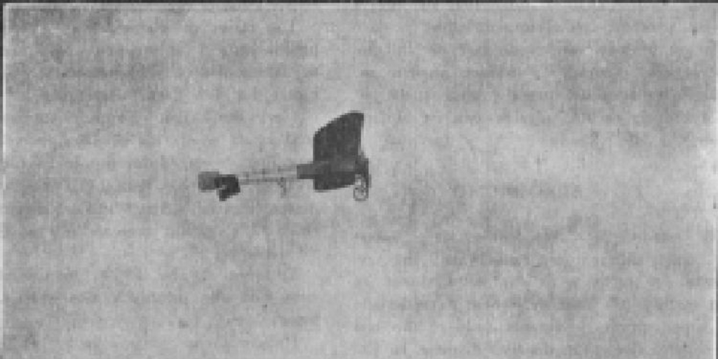 Blériot en pleno vuelo