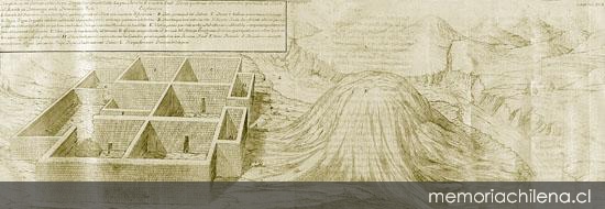 Perspectiva del palacio de los reyes incas ..., 1748