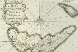 Plano de la isla de Juan Fernández, 1744