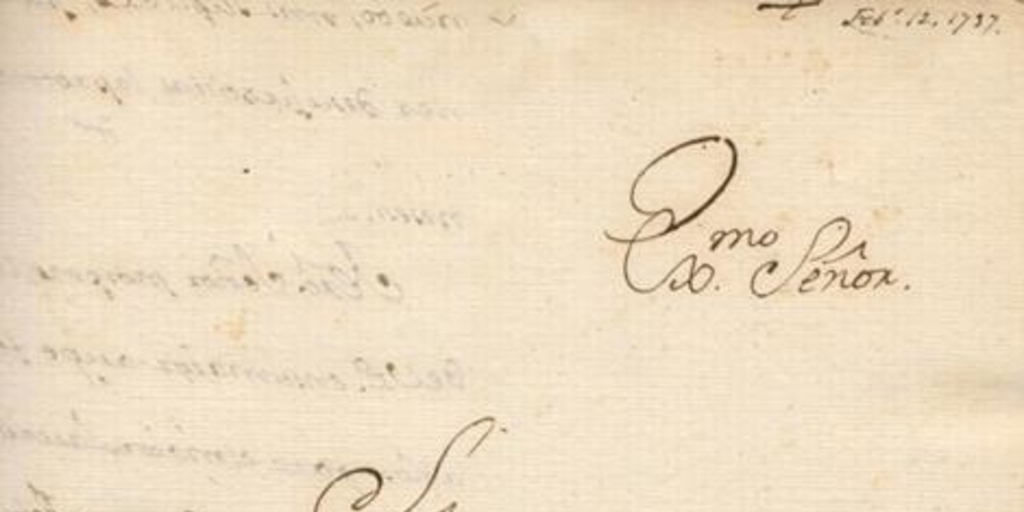 [Carta] 1737 Feb. 12, Quito [a] Joseph Patiño : [manuscrito]