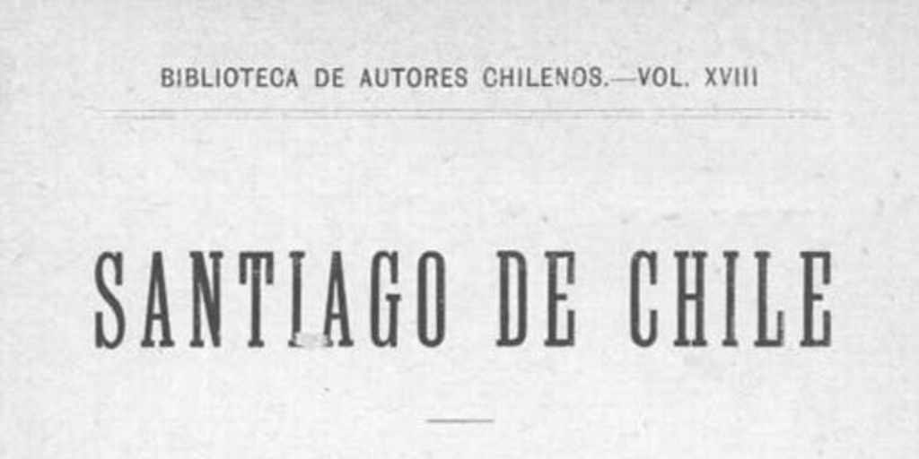 Santiago de Chile : origen del nombre de sus calles