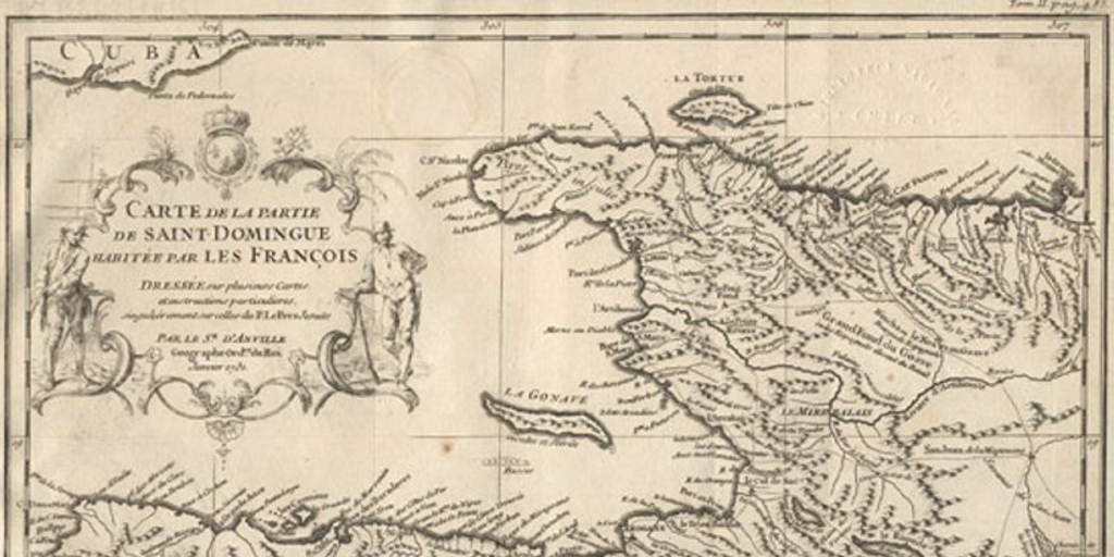 Carte de la partie de Saint-Domingue habitée par les francois, 1731