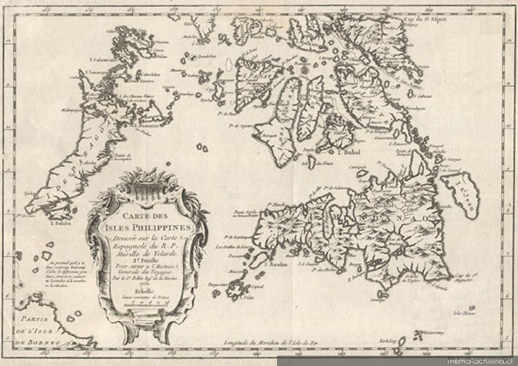 Carte des Isles Philippines : dressée sur la carte espagnole du R.P. Murillo Velarde, 1752
