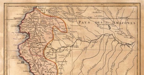 Carte du Perou ou se trouvent les Audiences de Quito, Lima et La Plata, 1771