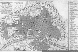 Plan scenographique de la Cité des Rois ou Lima Capitale du Royaume de Perou, 1754