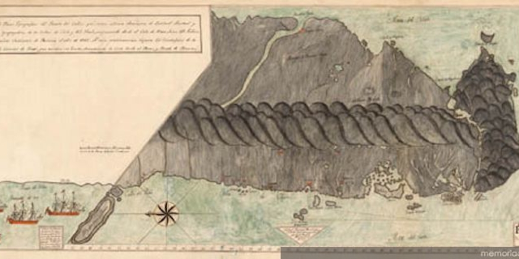 Copia del plano topográfico del Puerto del Callao, 1740