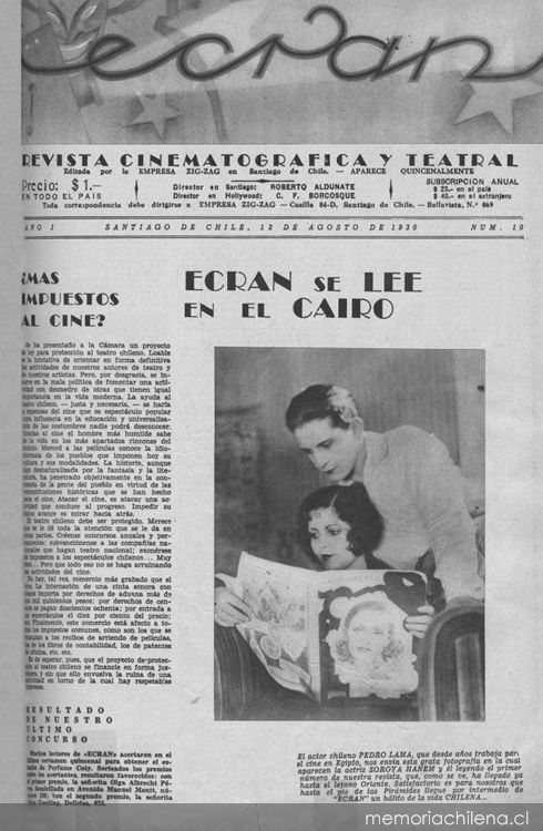 Chismografía hollywoodense, agosto de 1930