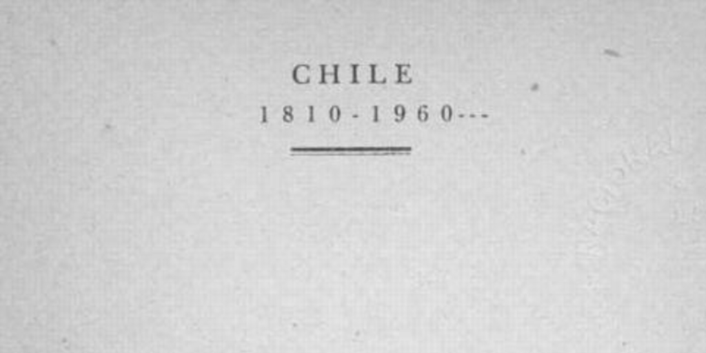 Evolución de las letras chilenas : 1810-1960