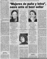 Mujeres de puño y letra, oasis ante el best seller