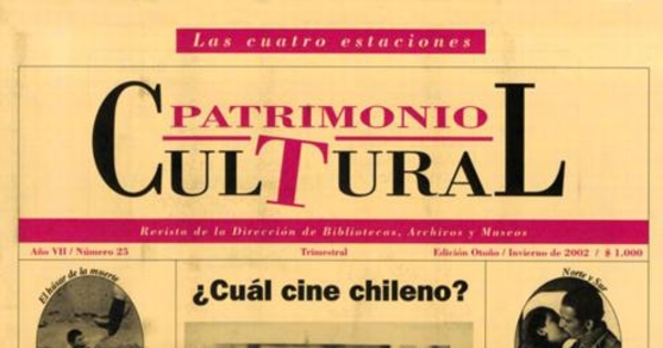 Revista Patrimonio cultural Nº 25