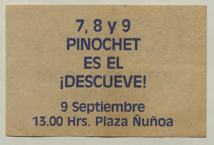 Pinochet es el ¡descueve! : 9 de septiembre 1986